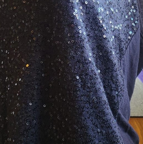 Black sequin tank top - Picture 2 of 4